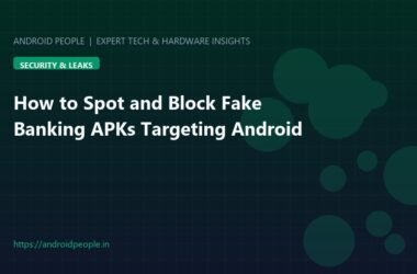 Security warning screen on Android detecting suspicious fake banking APK installation attempt
