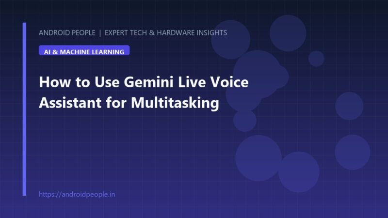 User interacting with Gemini Live conversational voice assistant interface on Android smartphone