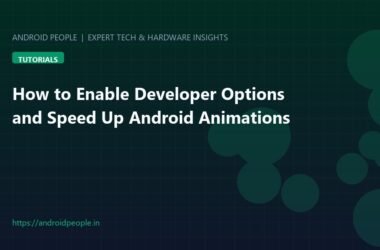 Android Developer Options settings menu highlighting Window animation scale speed adjustment